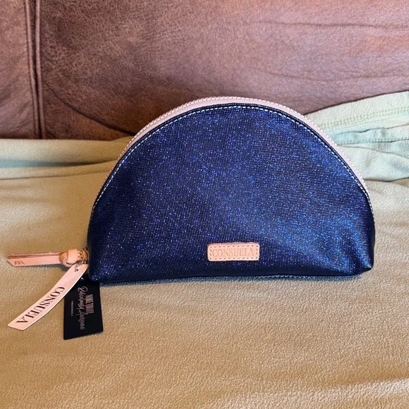 Consuela Midnight Blue Large Cosmetic Case - Picture 1 of 12